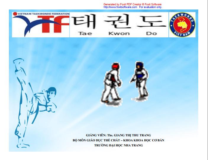 Bài giảng -taekwondo